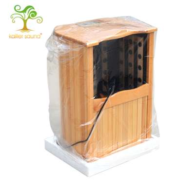 fire barrel far infrared foot sauna wood material canadian hemlock